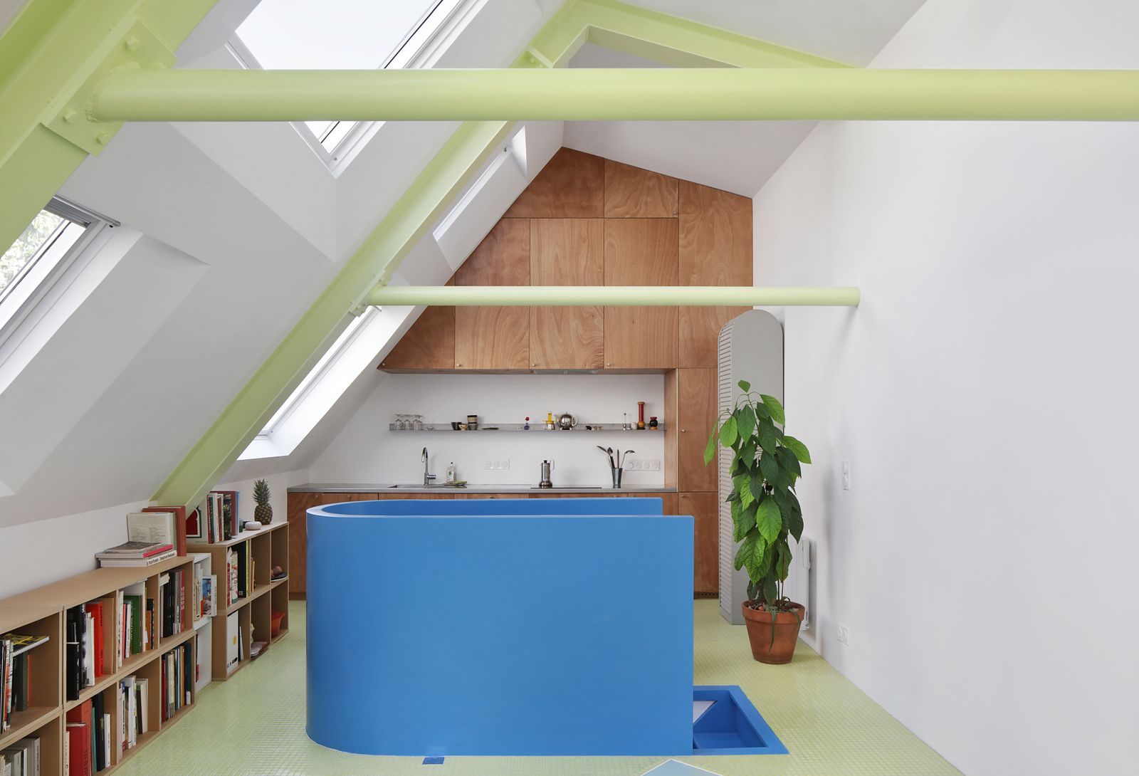 Innovative Vertical Expansion Transforms a Tiny Bagnolet Workshop into a Modern Family Home