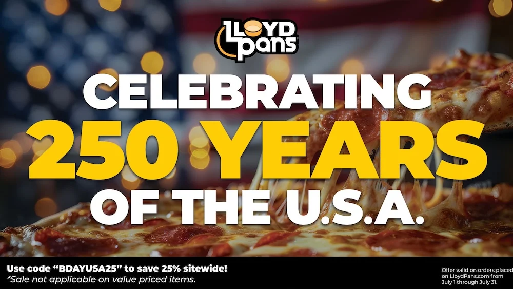 LloydPans’ Happy Birthday USA Sale Runs Now through July 31.