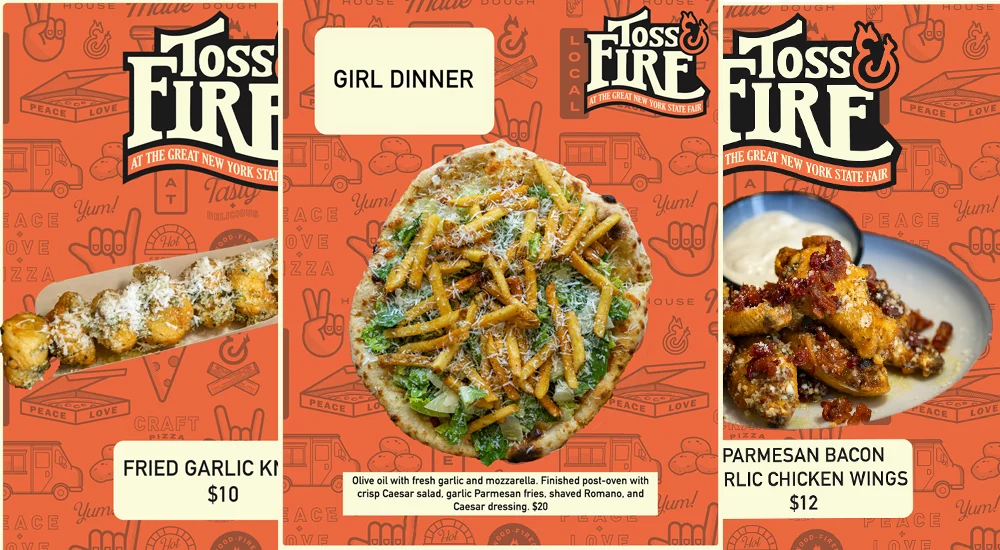 Toss & Fire Pizzeria Marks Decade at Great New York State Fair with Expanded Menu and Celebratory Initiatives