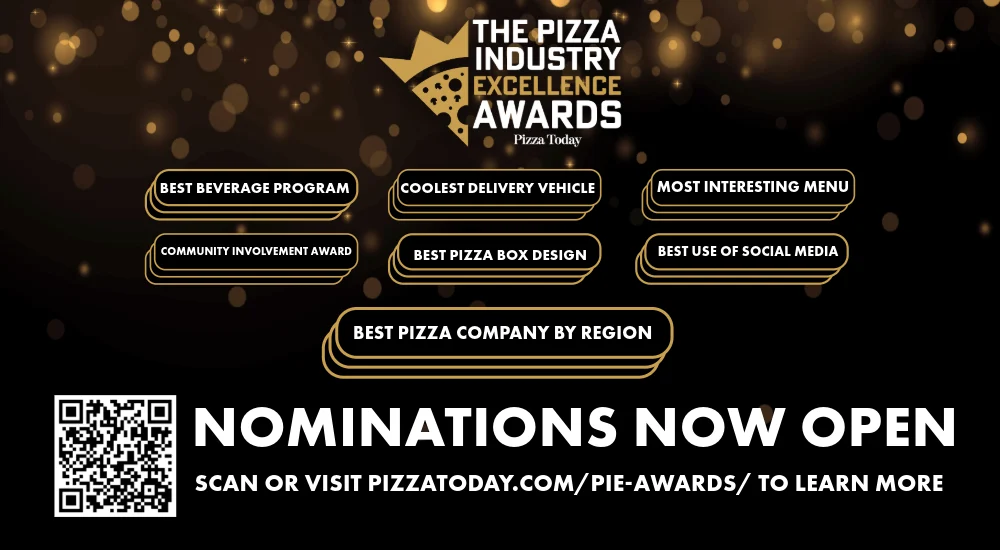 Submissions portal opens for the Pizza Today Pizzeria Industry Excellence (PIE) Awards