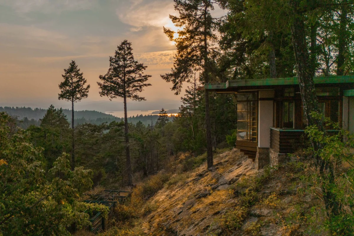Halcyon Days: A Frank Lloyd Wright-Inspired Masterpiece by Karl Stittgen Listed on Pender Island for $1.69 Million CAD